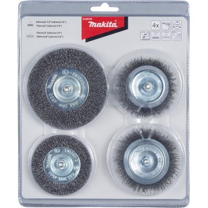 MAKITA D-65729 - 4 delni Set žičnih ščetk