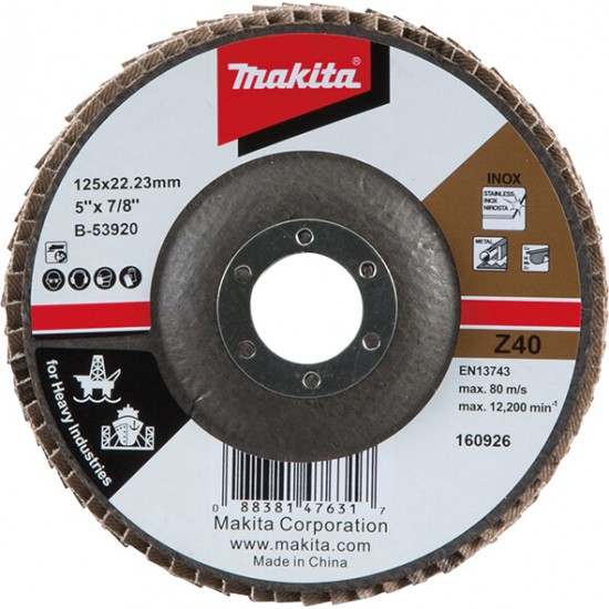 MAKITA B-53920 - Lamelna brusilna pošča za industrijsko uporabo