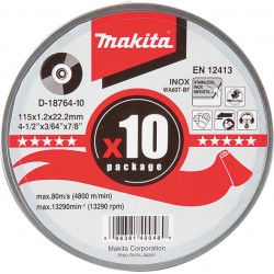 MAKITA D-18764-10 - Rezalne plošče v kovinski embalaži-10 kos