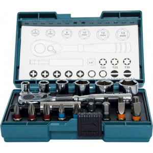 MAKITA B-54081 - 21-delni set vij.nastavkov z ragljo