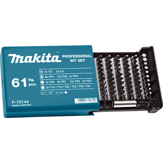 MAKITA P-70144 - 61-delni set vijač.nastavkov