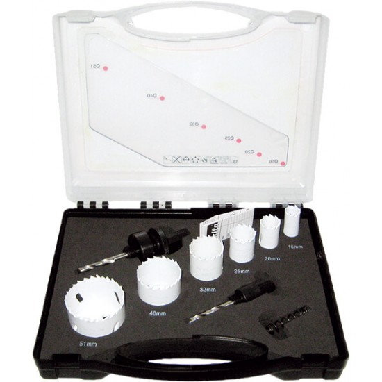 MAKITA D-47123 - 6-delni set HSS-BiM kronskih žag za električarje