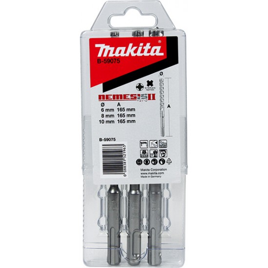 MAKITA B-59075 - 3-delni set svedrov SDS-Plus Nemesis