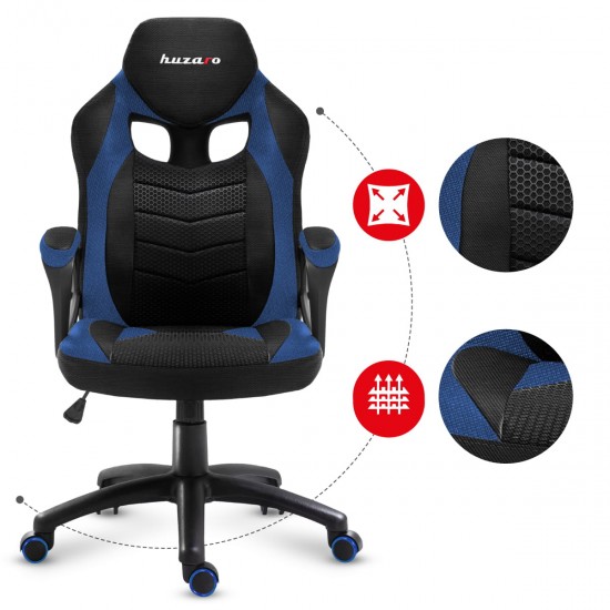 HUZARO HZ-Force 2.5 Blue Mesh - Gaming stol moder