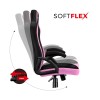 HUZARO HZ-Force 4.2 Pink Mesh - Gaming stol roza