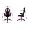 HUZARO HZ-Force 4.2 Pink Mesh - Gaming stol roza
