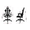 HUZARO HZ-Force 4.5 White - Gaming stol bel