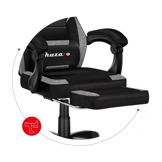 HUZARO HZ-Force 5.3 Grey Mesh - Gaming stol siv