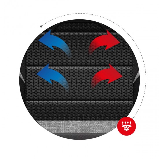 HUZARO HZ-Force 5.3 Grey Mesh - Gaming stol siv