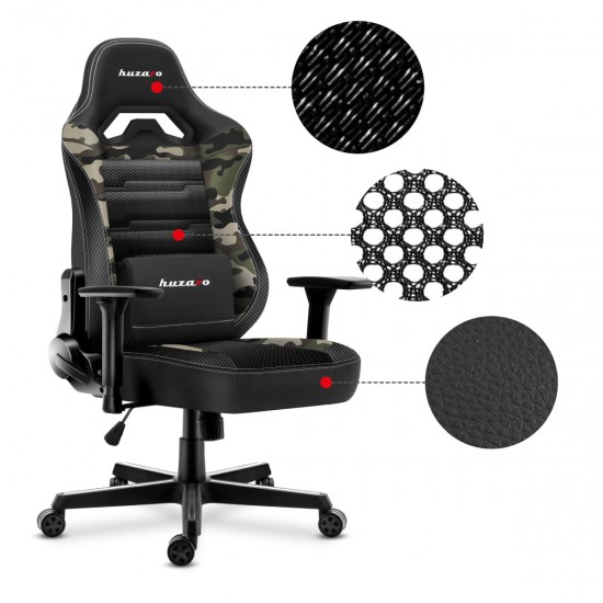 HUZARO HZ-Force 7.7 Camo Mesh - Gaming stol camo