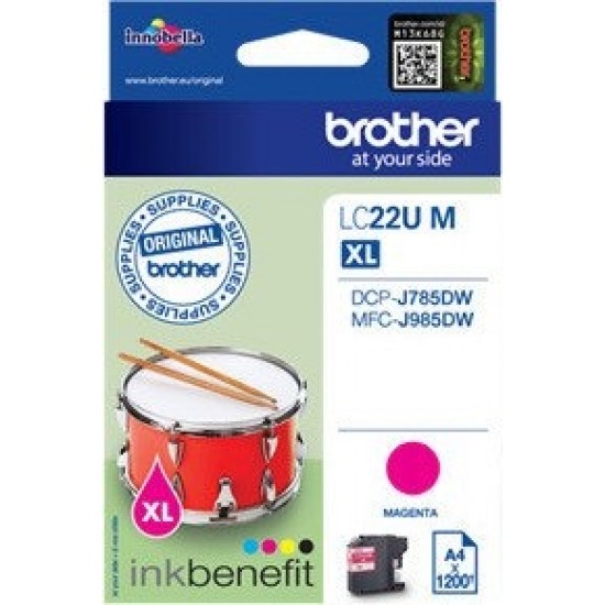 Brother LC22UM (škrlatna) - Original kartuša