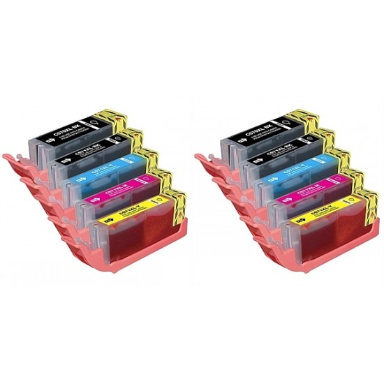 Canon 2 x PGI-570 XL - 2 x CLI-571 XL (BK-C-M-Y) - Kompatibilen komplet kartuš