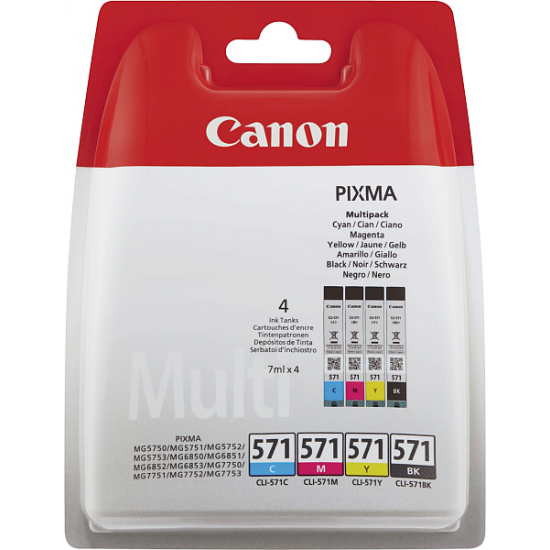 Canon CLI-571 (BK-C-M-Y) - Original komplet kartuš
