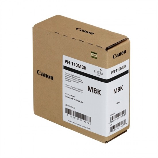 Canon PFI-110MBK (matt črna) - Original kartuša
