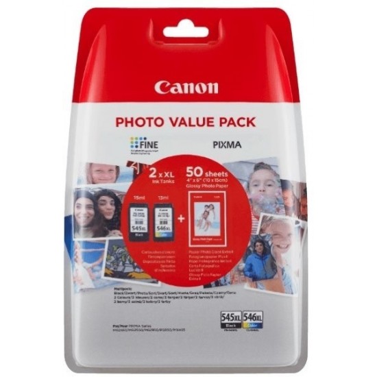 Canon PG-545XL - CL-546XL - foto papir (8286B006AA) - Original komplet kartuš