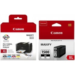 Canon PGI-1500XL (BK-C-M-Y) - PGI-1500XL BK (črna) - Original komplet kartuš