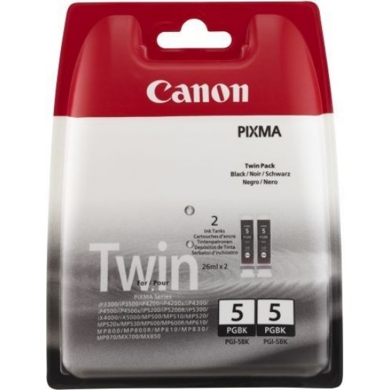 Canon PGI-5BK (črna) dvojno pakiranje - Original komplet kartuš