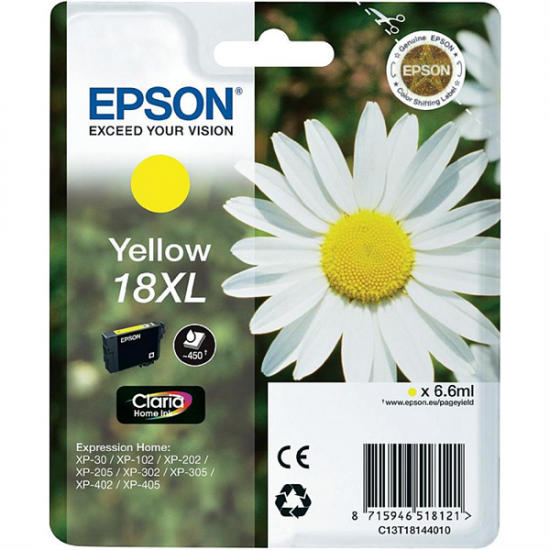 Epson 18 XL (C13T18144010) (rumena) - Original kartuša