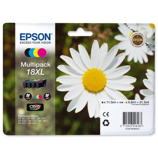Epson 18 XL (C13T18164010) (BK-C-M-Y) - Original komplet kartuš