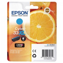 Epson 33 C XL (C13T33624010) (modra) - Original kartuša