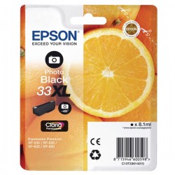 Epson 33 PBK XL (C13T33614010) (foto črna) - Original kartuša