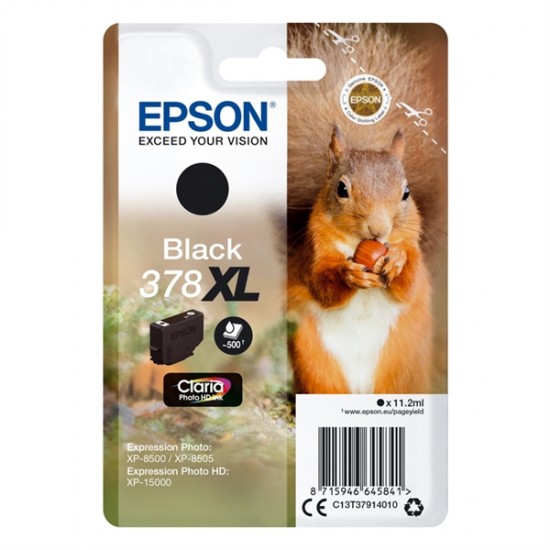 Epson 378 XL (C13T37914010) (črna) - Original kartuša
