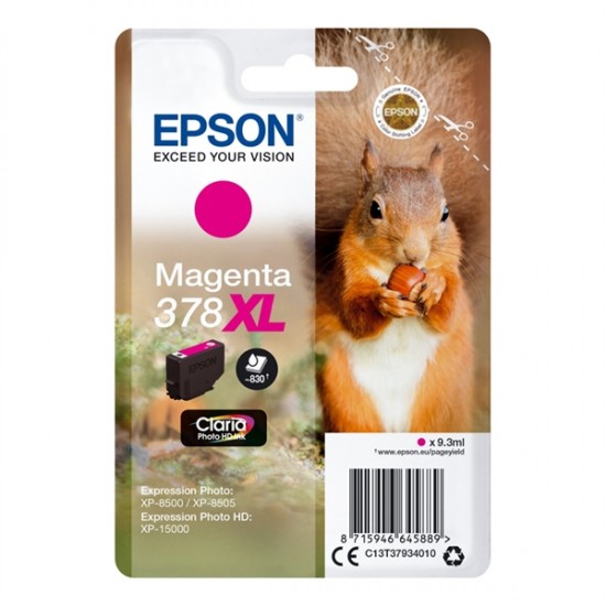 Epson 378 XL (C13T37934010) (škrlatna) - Original kartuša