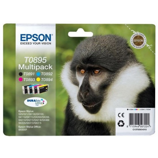Epson T0895 (BK-C-M-Y) - Original komplet kartuš