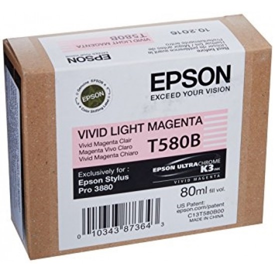 Epson T580B (vivid svetlo škrlatna) - Original kartuša