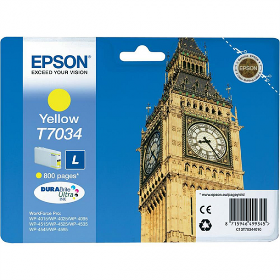 Epson T7034 (rumena) - Original kartuša