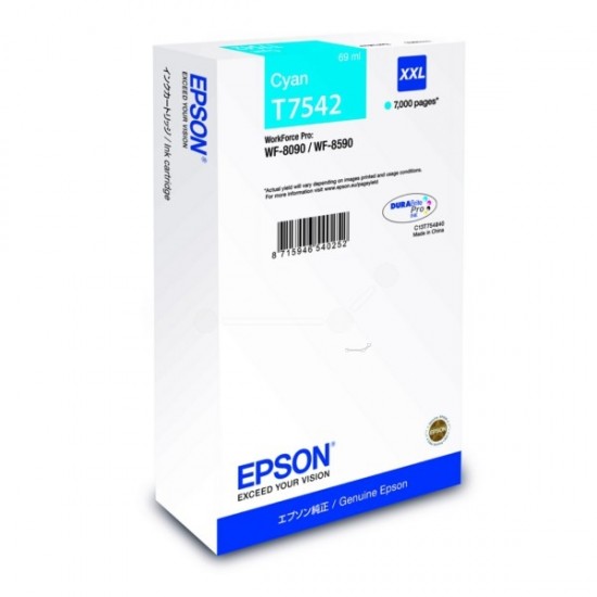 Epson T7542 XXL (modra) - Original kartuša