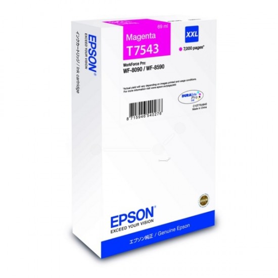 Epson T7543 XXL (škrlatna) - Original kartuša