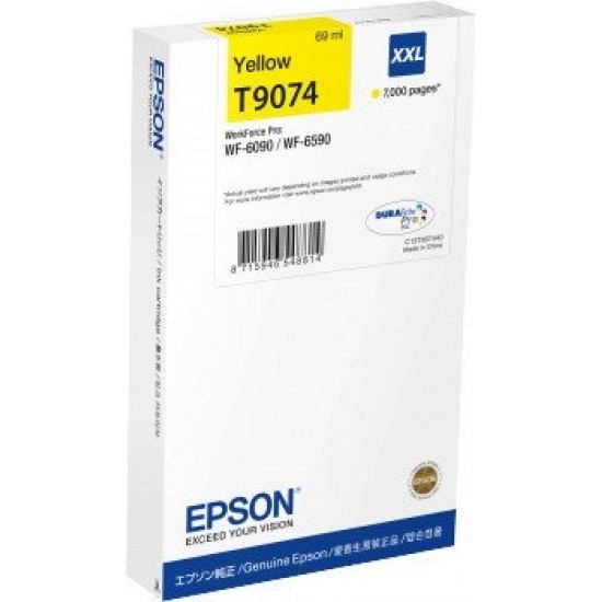 Epson T9074 (rumena) - Original kartuša
