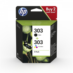 HP 3YM92AE (nr.303 BK - nr.303 CMY) - Original komplet kartuš