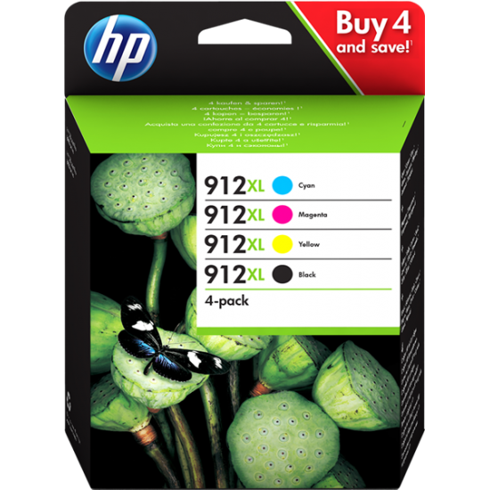 HP 3YP34AE nr.912XL (BK-C-M-Y) - Original komplet kartuš