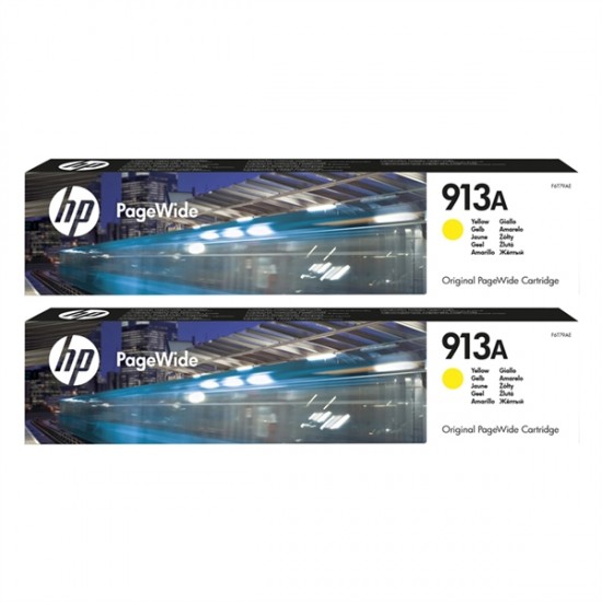 HP F6T79AED nr.913A (rumena) dvojno pakiranje - Original kartuša