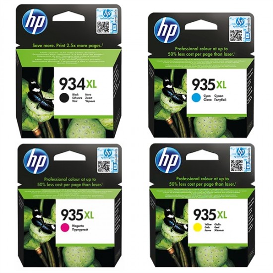 HP X4E14AE nr.934XL (BK) - 935XL (C-M-Y) - Original komplet kartuš