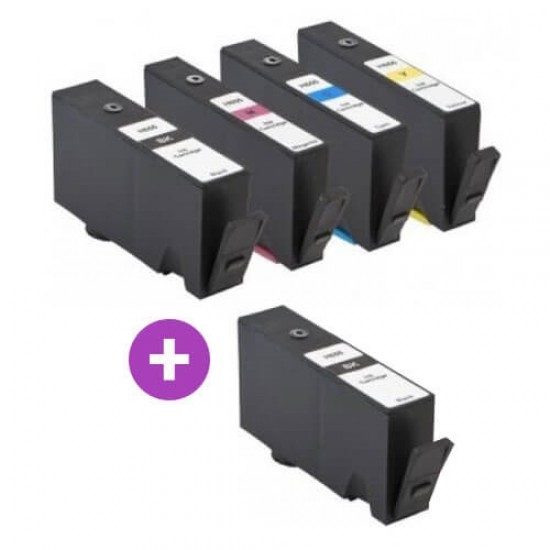 HP nr.655 (2 x BK - C-M-Y) - Kompatibilen komplet kartuš