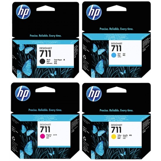 HP nr.711 (BK-C-M-Y) - Original komplet kartuš