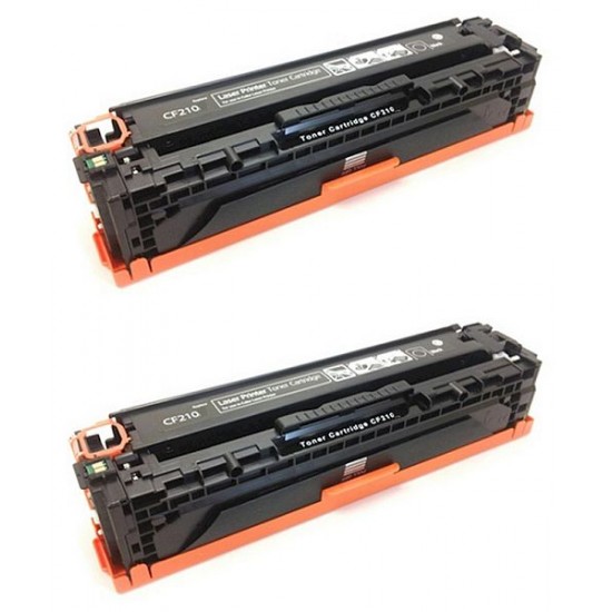 HP CC530A 304A2K (črna) dvojno pakiranje - Kompatibilen toner
