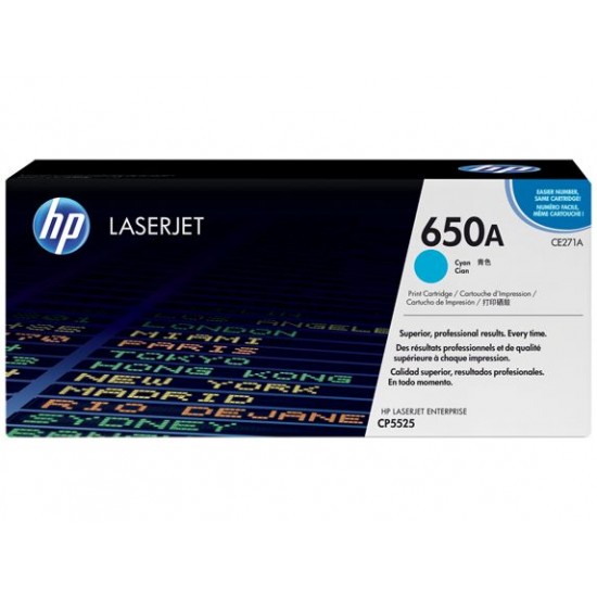 HP CE271A 650A (modra) - Original toner