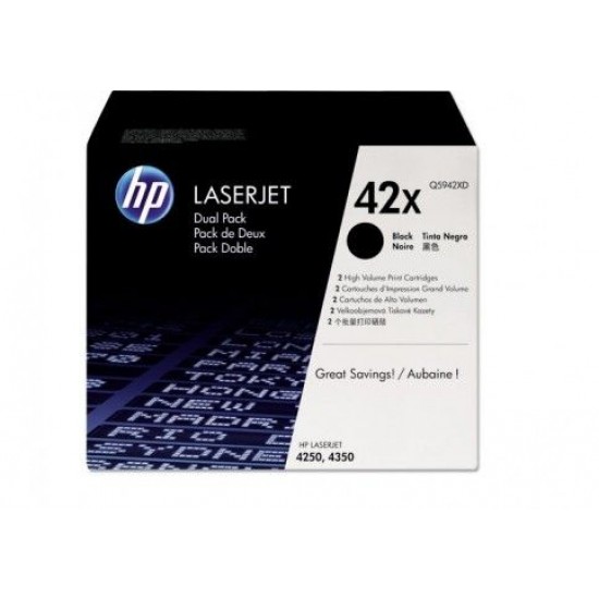 HP Q5942XD (črna) dvojno pakiranje - Original toner