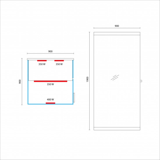 JJSPA JIO90A - Infrardeča savna