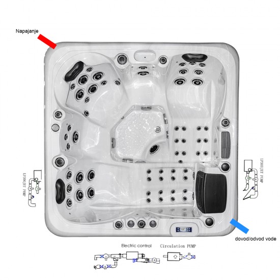 JJSPA Beta 623A - Masažni bazen
