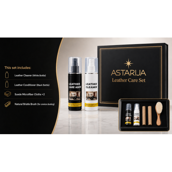 ASTARIJA Premium set za čiščenje in nego usnja