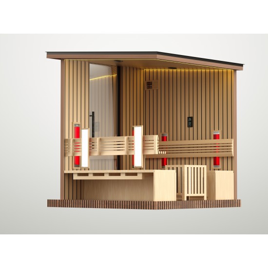 JJSPA ZEN CUBE HYBRID CLASSIC - Zunanja kombinirana savna