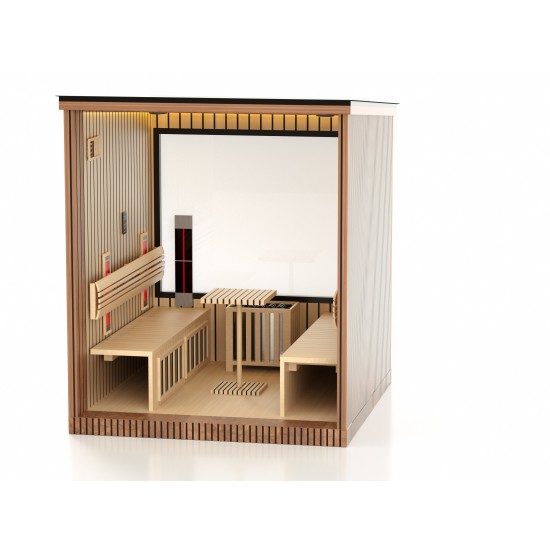 JJSPA ZEN CUBE HYBRID CLASSIC - Zunanja kombinirana savna