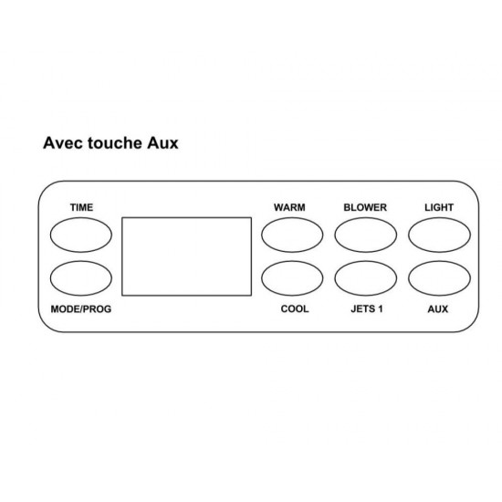 Balboa VL801D prekrivanje z 8 gumbi