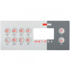 Gecko TSC-8 prekrivanje z 10 gumbi