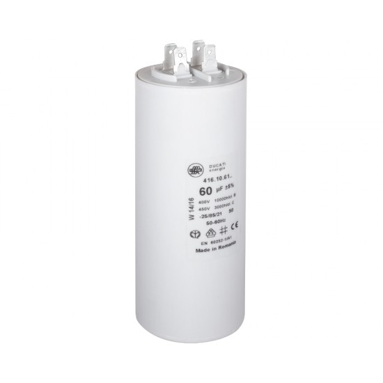 60µF kondenzator z lopatičnimi konektorji